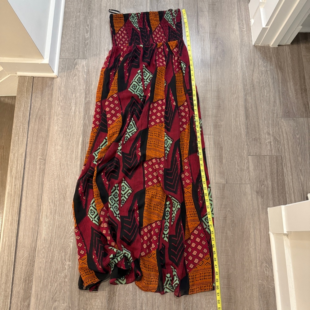 Diane Von Furstenberg DVF Tribal Print Silk Maxi Dress | Size 4 | 100% Silk - Picture 13 of 17